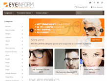 Tablet Screenshot of eyeinform.com